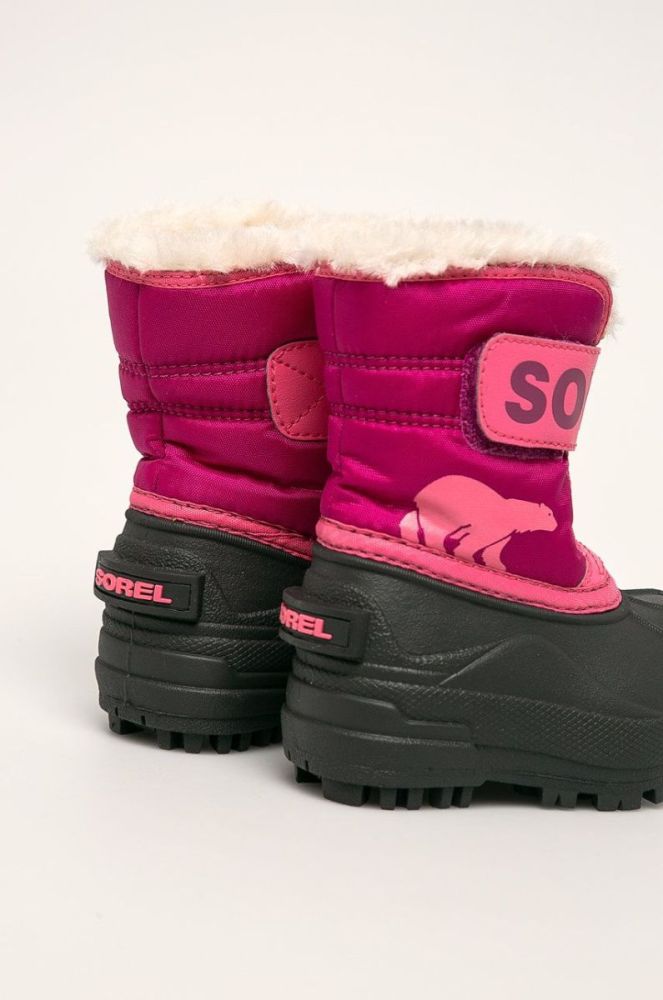 Sorel - Дитячі чоботи Toddler Snow Commander колір рожевий фото 3