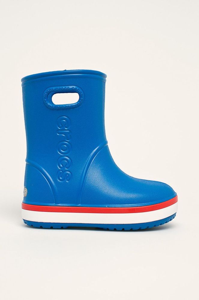 Crocs - Дитячі гумові чоботи колір блакитний (390219)