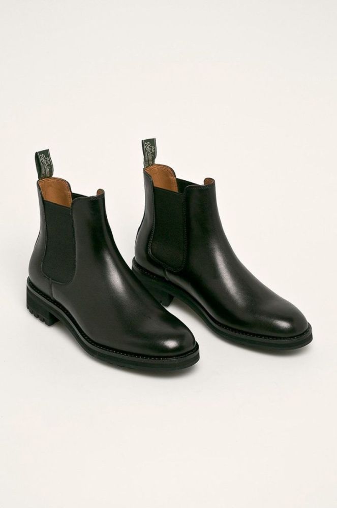 Polo Ralph Lauren  Шкіряні черевики Bryson 8,12754E+11 колір чорний фото 2