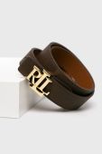 Lauren Ralph Lauren - Двосторонній шкіряний ремінь колір коричневий