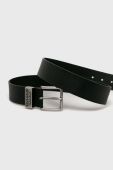 Armani Exchange - Шкіряний ремінь колір чорний (348875)