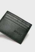 Strellson - Шкіряний картхолдер колір чорний