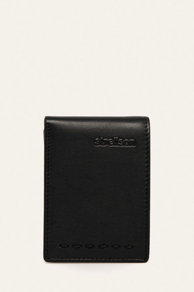 Strellson - Шкіряний гаманець колір чорний (460046)