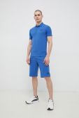 EA7 Emporio Armani Поло колір блакитний (3057090)