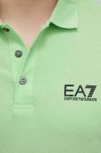 EA7 Emporio Armani Поло колір зелений (3034894)