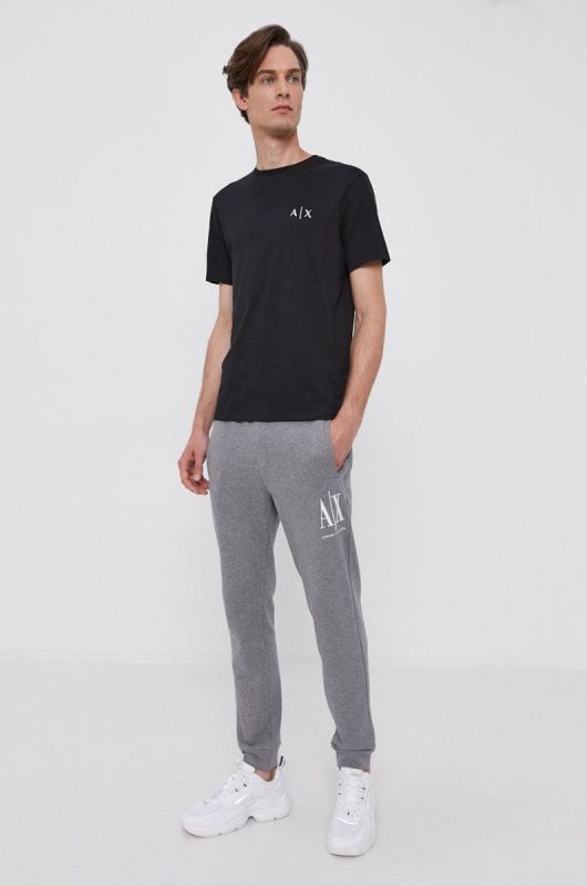 Штани Armani Exchange чоловічі колір сірий гладке фото 2
