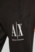 Штани Armani Exchange чоловічі колір чорний гладке