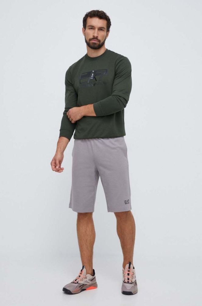 Шорти EA7 Emporio Armani чоловічі колір сірий (3581586) фото 2
