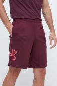 Шорти для тренувань Under Armour колір бордовий