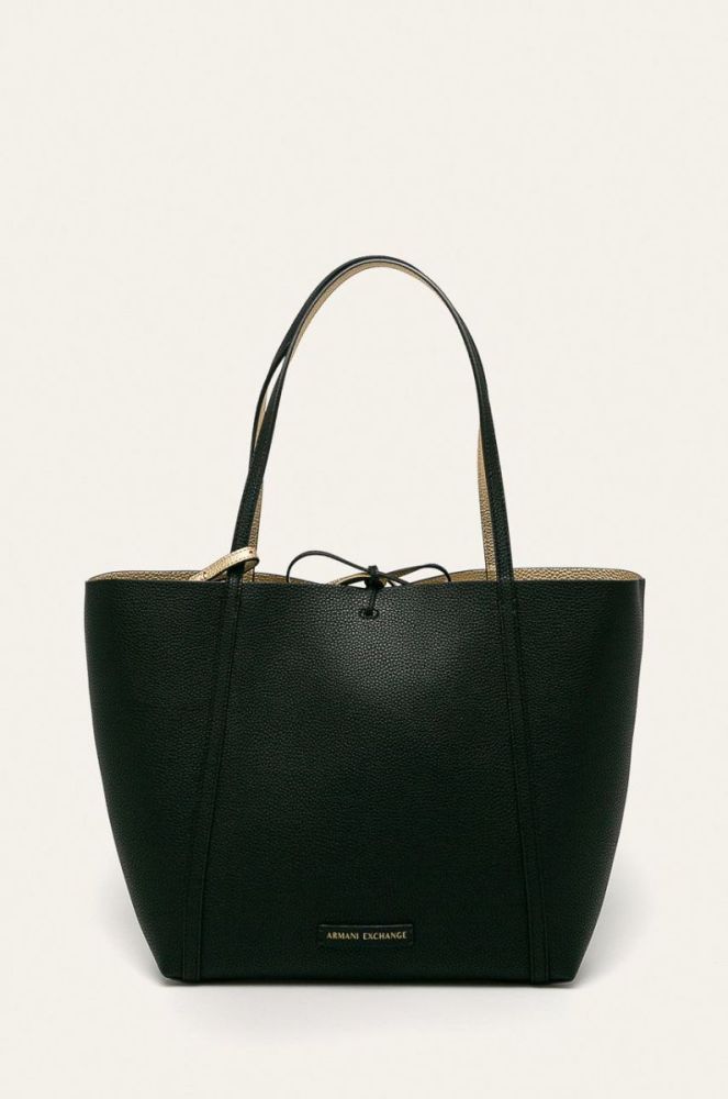 Armani Exchange - Двостороння сумочка колір чорний фото 7