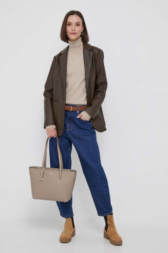 Сумочка Dkny колір коричневий (3406709) фото 7