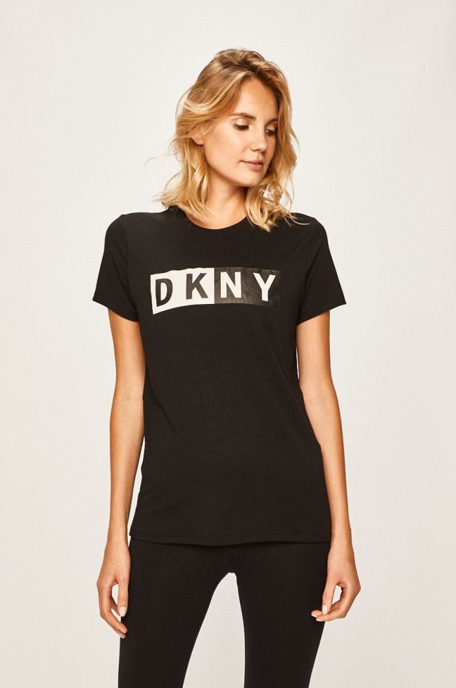 Футболка Dkny жіночий колір чорний (406388)