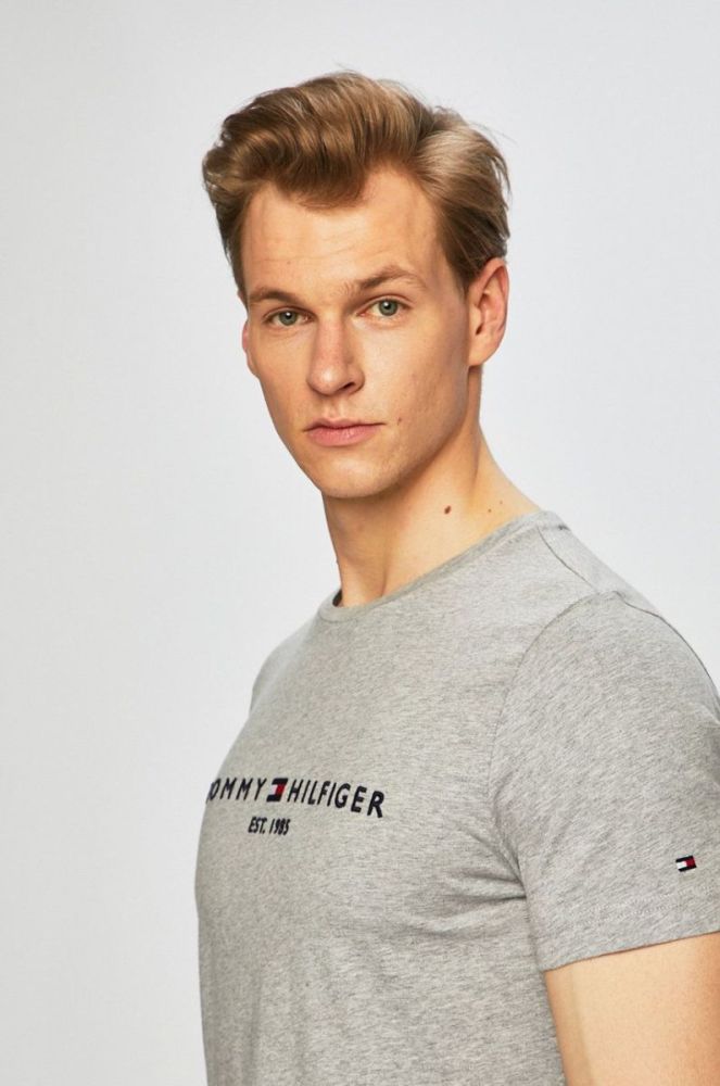 Tommy Hilfiger - Футболка колір сірий (323382) фото 4