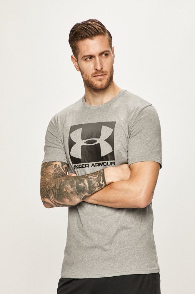 Under Armour - Футболка 1329581 1329581-101 колір сірий (396060)