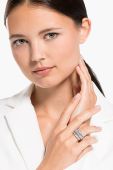 Swarovski - Перстень TWIST колір срібний (1247172)