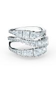 Swarovski - Перстень TWIST колір срібний (1247130)