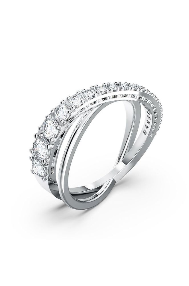 Swarovski - Перстень TWIST колір срібний (1247111)