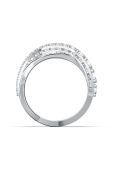 Swarovski - Перстень TWIST колір срібний (1247115)