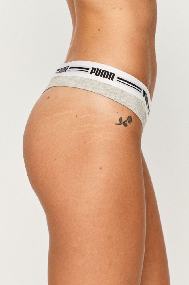 Стринги Puma 907854 (2-pack) колір сірий фото 3