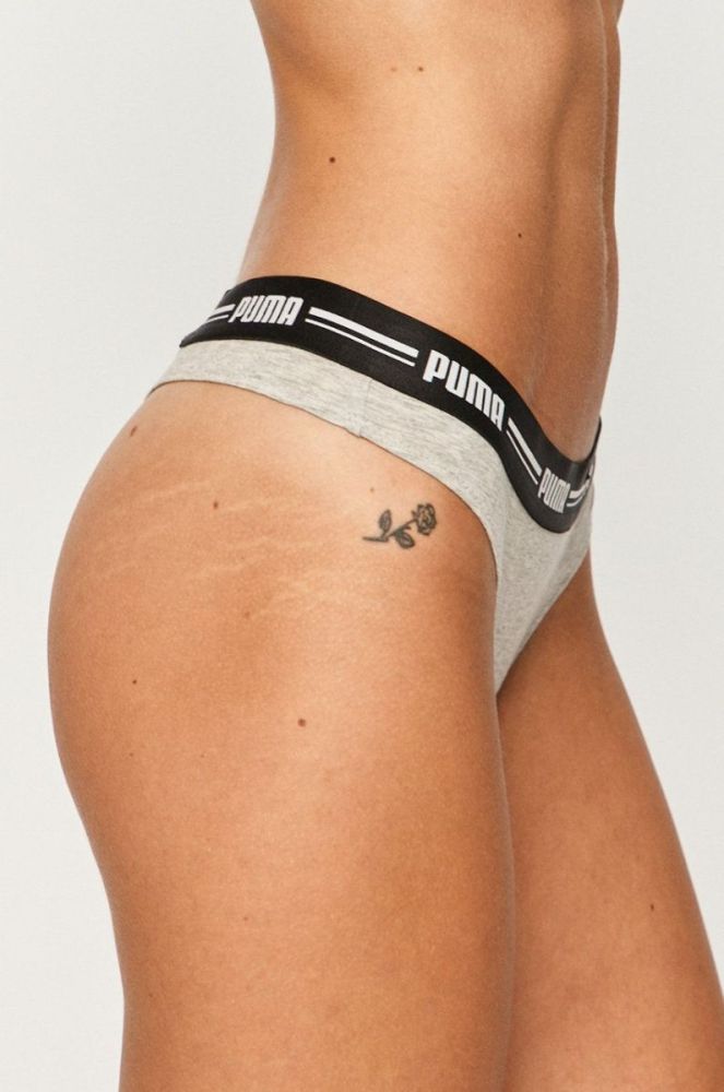 Стринги Puma 907854 (2-pack) колір сірий фото 4