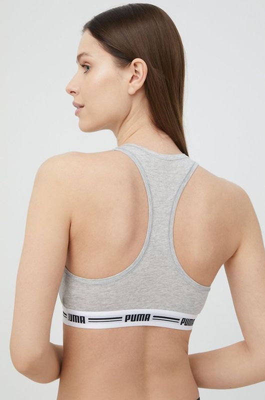 Бюстгальтер Puma 907862 колір сірий меланж фото 2