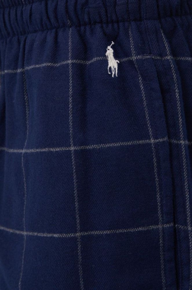 Піжамні бавовняні штани Polo Ralph Lauren колір синій візерунок (1865087) фото 3