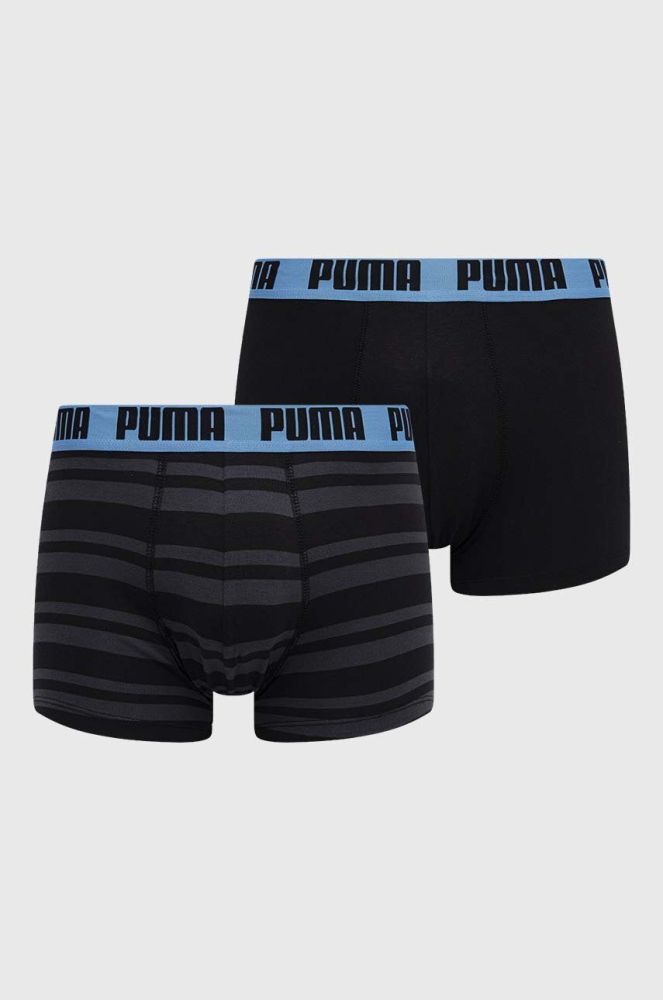 Боксери Puma 2-pack чоловічі колір чорний (3653234)