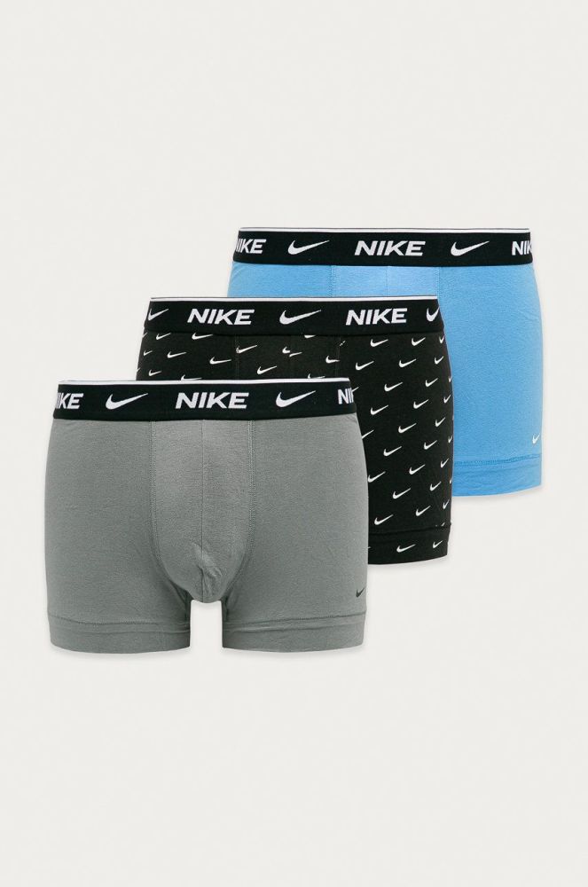 Боксери Nike (3-pack) чоловічі колір сірий (1168849)