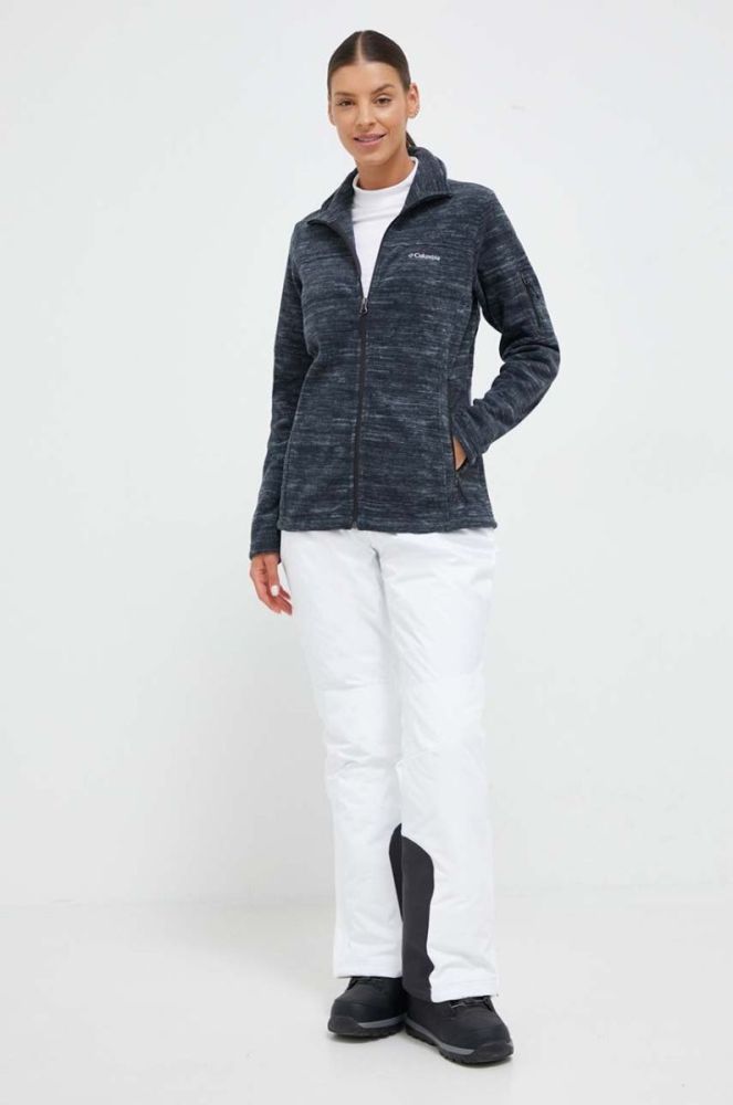 Спортивна кофта Columbia Fast Trek Printed колір чорний візерунок (3494740) фото 2