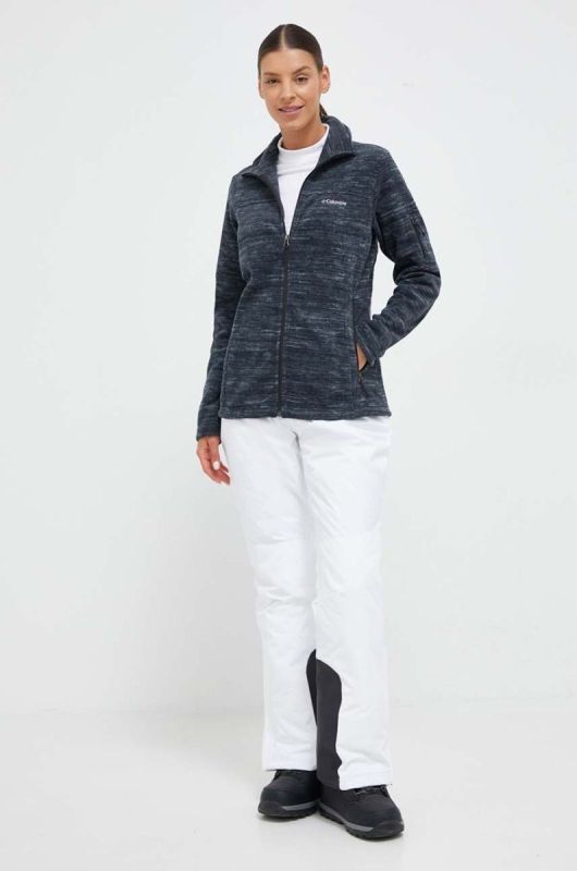 Спортивна кофта Columbia Fast Trek Printed колір чорний візерунок (3494740) фото 2