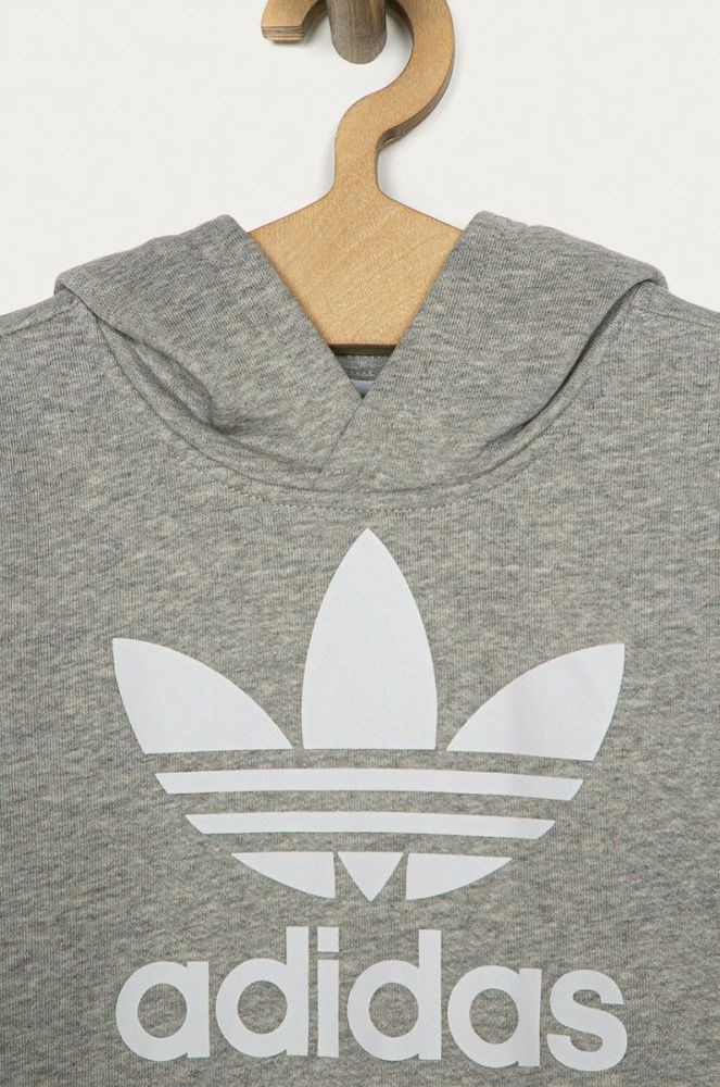 adidas Originals - Дитяча кофта 128-164 cm GE1979 колір сірий фото 3