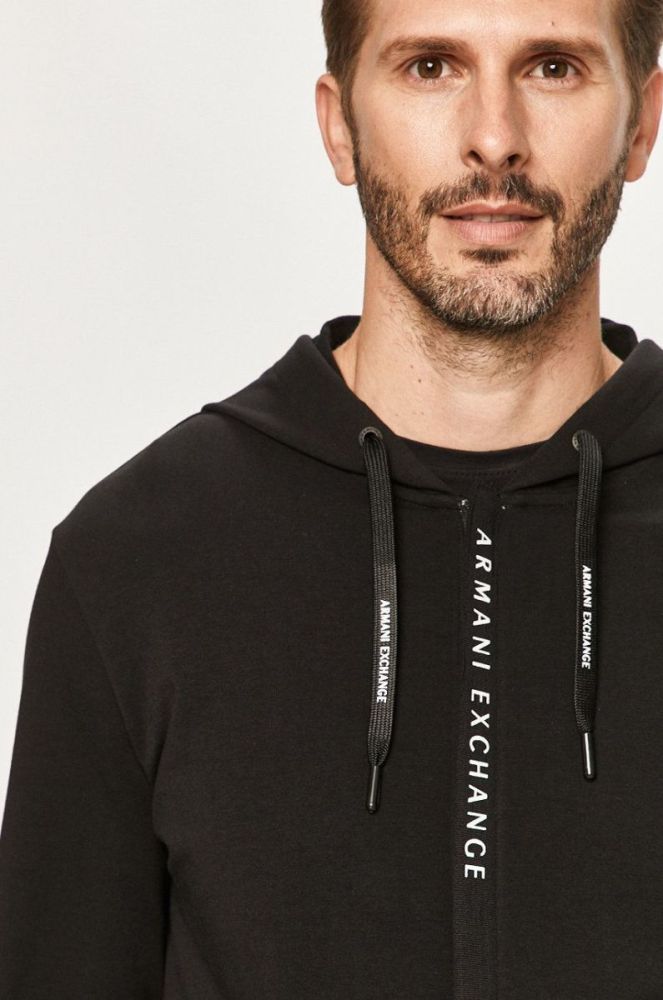 Armani Exchange - Кофта колір чорний (641469) фото 4