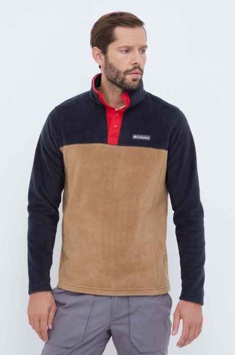 Спортивна кофта Columbia Steens Mountain колір коричневий візерунок