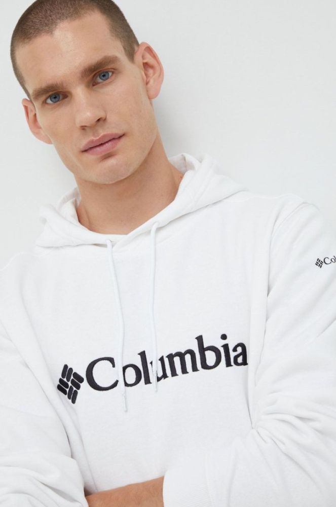 Кофта Columbia чоловіча колір білий з принтом (2522083) фото 4
