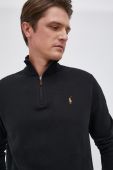 Бавовняний светер Polo Ralph Lauren чоловіча колір чорний