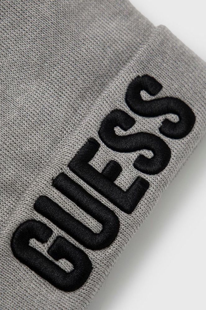 Guess Jeans - Дитяча шапка колір сірий (1860808) фото 2