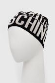 Вовняна шапка Moschino колір чорний вовна (2566889)