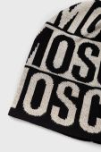 Вовняна шапка Moschino колір чорний вовна (2566889)