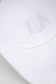 Бавовняна кепка Armani Exchange колір білий з аплікацією