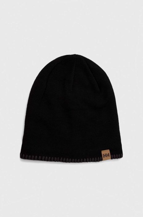 Шапка Helly Hansen колір чорний з товстого трикотажу (3449760)