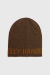 Шапка Helly Hansen колір коричневий Шапка Helly Hansen колір коричневий