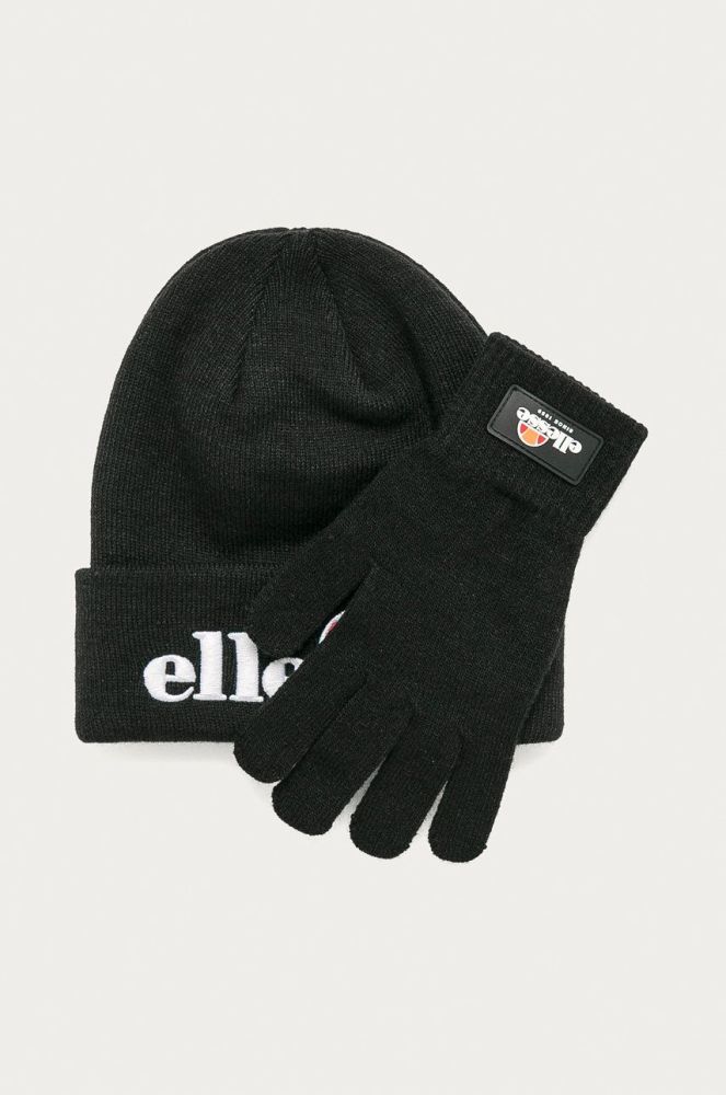 Ellesse - Шапка і рукавички колір чорний