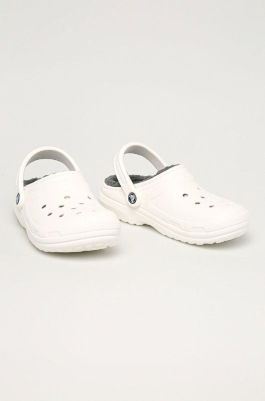 Crocs  Шльопанці Classic Lined Clog 203591 колір білий фото 2