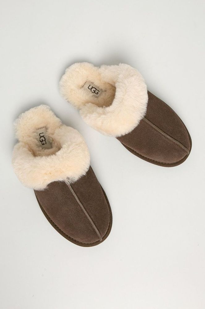 UGG - Замшеві тапочки Scuffette II 1106872.ESP-Espresso колір коричневий фото 2