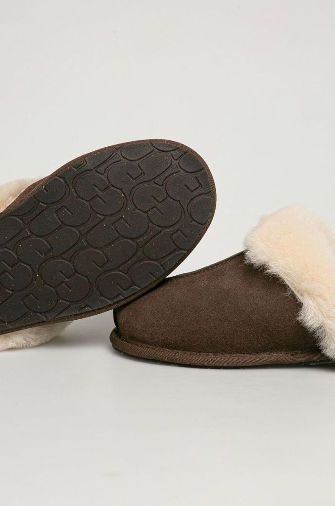 UGG - Замшеві тапочки Scuffette II 1106872.ESP-Espresso колір коричневий фото 3