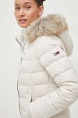 Пухова куртка Tommy Jeans жіноча колір бежевий зимова (3499730)
