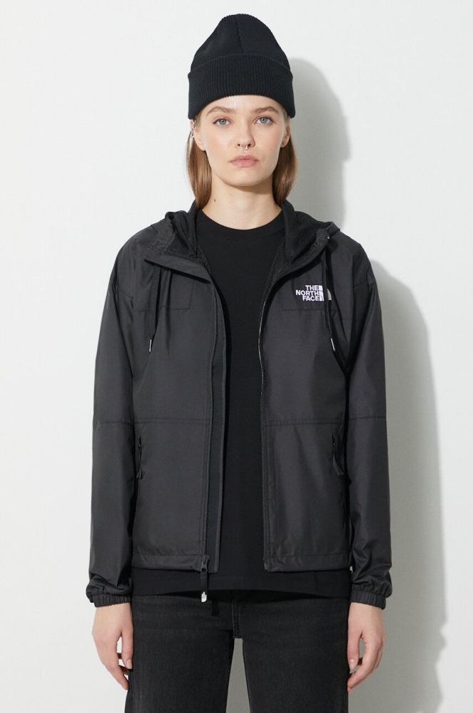 Куртка The North Face жіноча колір чорний перехідна (3688489)