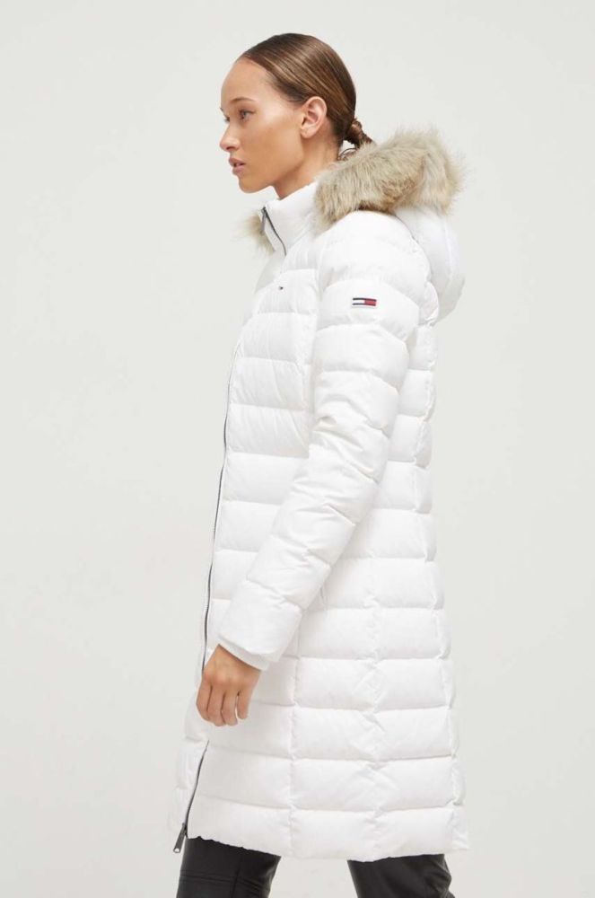 Пухова куртка Tommy Jeans жіноча колір білий зимова (3480942) фото 4