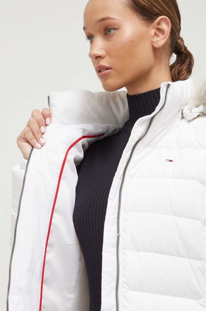 Пухова куртка Tommy Jeans жіноча колір білий зимова (3480942) фото 7