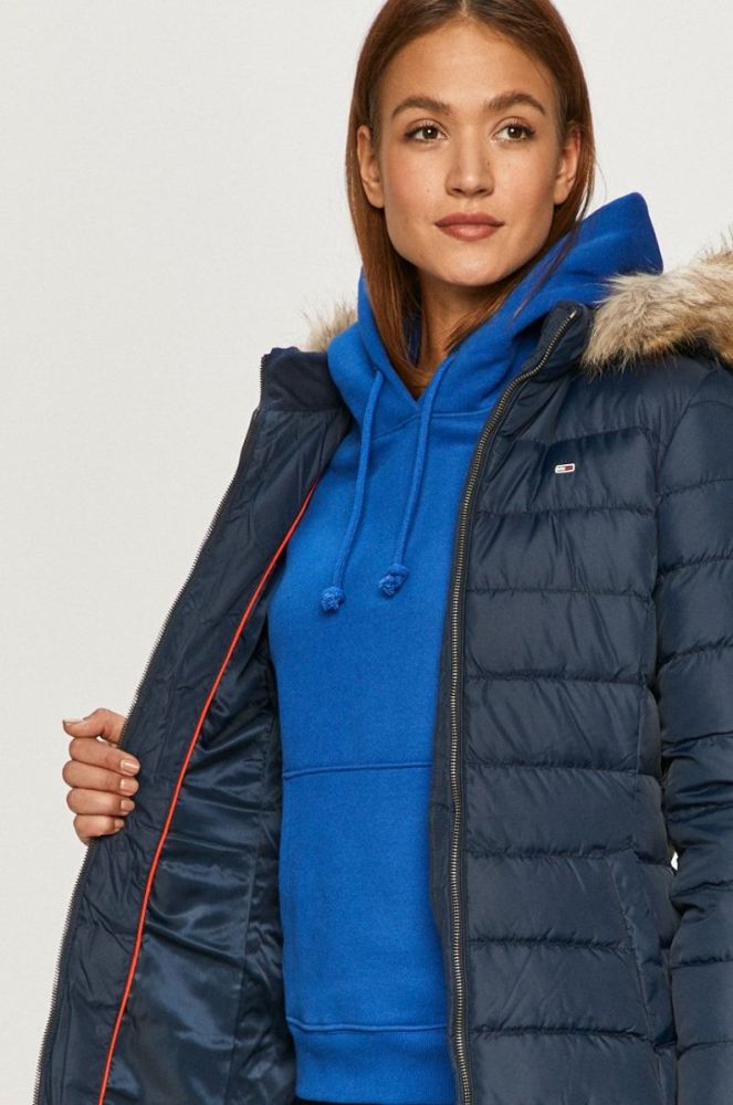 Tommy Jeans - Пухова куртка колір темно-синій (713573) фото 6
